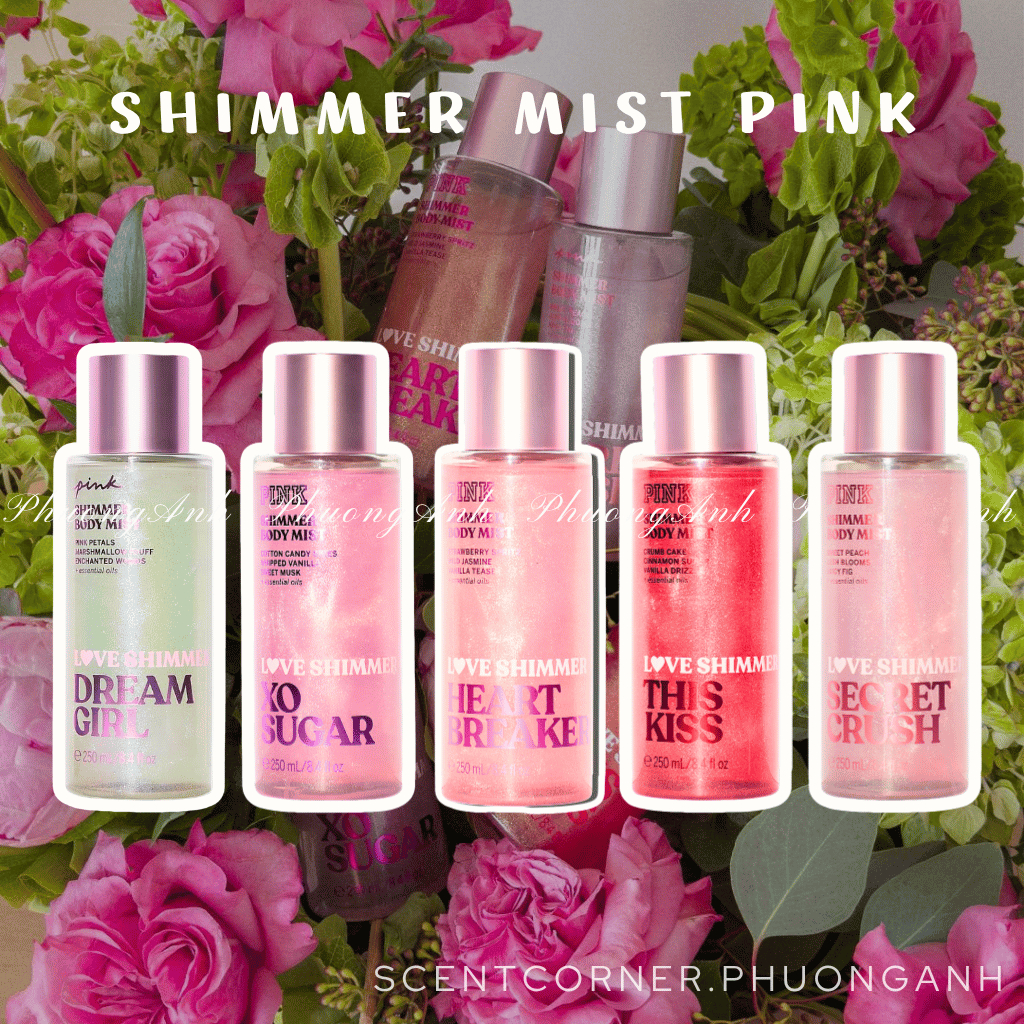 [ Mini thử mùi ] Heartbreaker | XO Sugar | Secret Crush | This Kiss | Dream Girl - Body Mist Shimmer