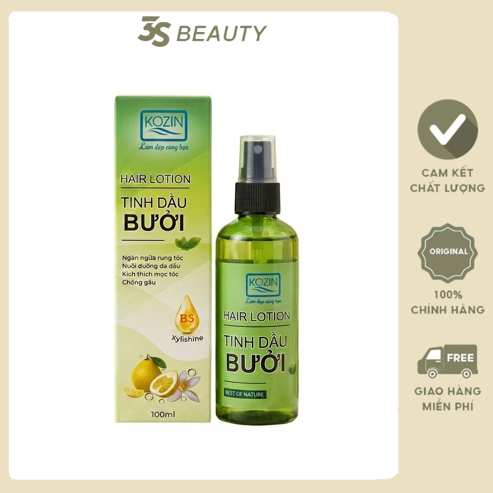 Tinh dầu bưởi KOZIN Hair Lotion 100ml - Hàng chính hãng