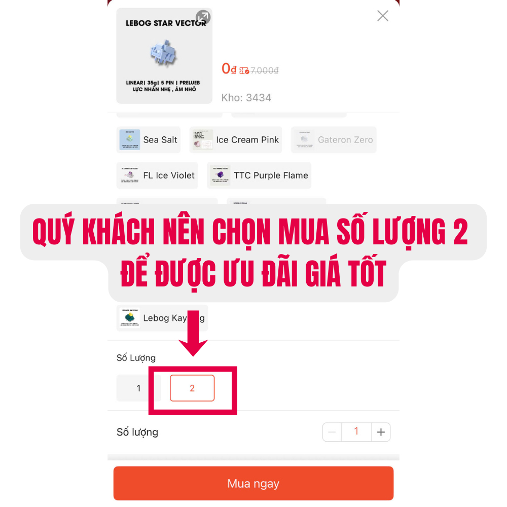 Tổng hợp switch | trục bàn phím khi mua 2 switch trở lên giá rẻ bóc phím hãng ttc  , hmx,  aula , fl-cmk, reaper lebog | BigBuy360 - bigbuy360.vn