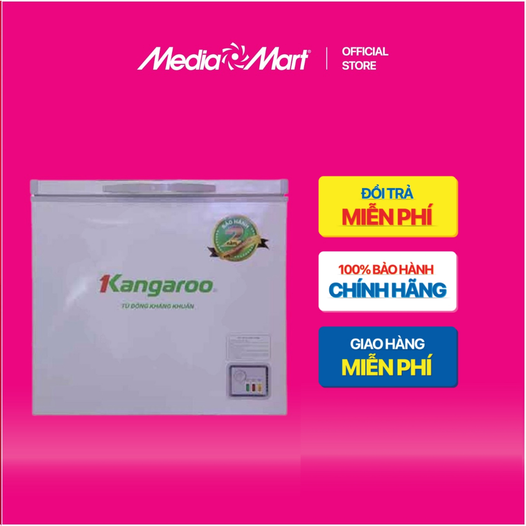 [ Mediamart Mall ] Tủ đông Kangaroo 140L KG265NC1 BH chính hãng,Ship 0đ