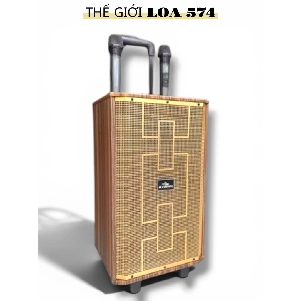 Loa Vali Kéo Bluetooth Kiomic K89, Bass Mạnh, Treble, Reverb karaoke nghe nhạ