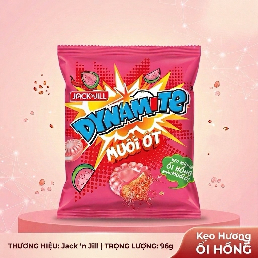 Kẹo Dynamite Muối Ớt (Xoài Xanh/ Ổi Hồng) gói 96g