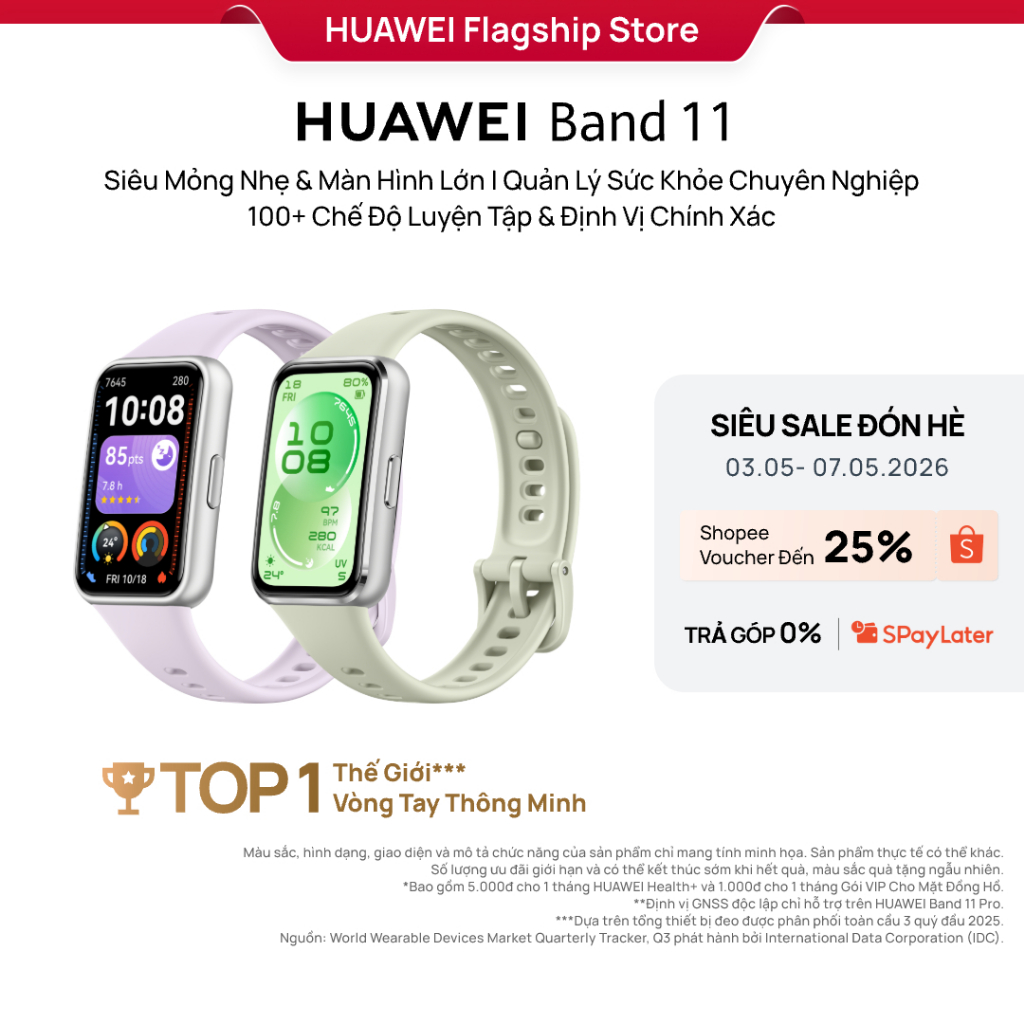 [LIVESTREAM] Vòng Đeo Tay Thông Minh HUAWEI Band 11 Series | Mỏng Nhẹ, Màn Hình Lớn| Quản Lý Sức Khỏe Nâng Cao | BigBuy360 - bigbuy360.vn