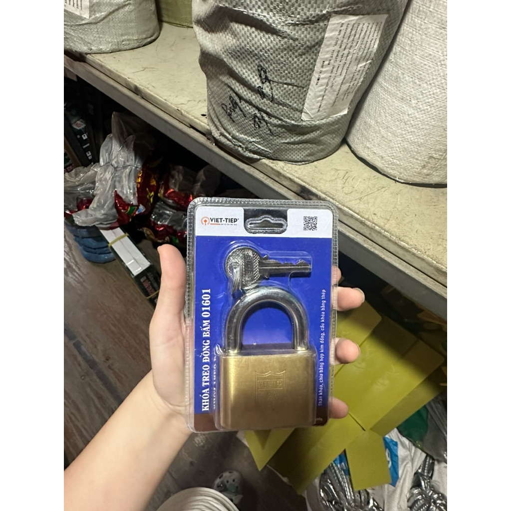 khoá treo đồng bấm 01601