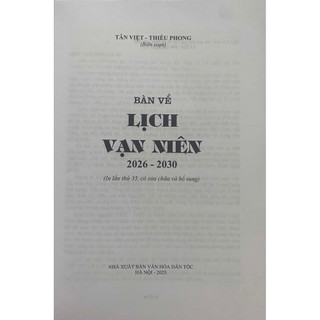 Sách: Bàn Về Lịch Vạn Niên (Từ Năm 2026 Đến Năm 2030)