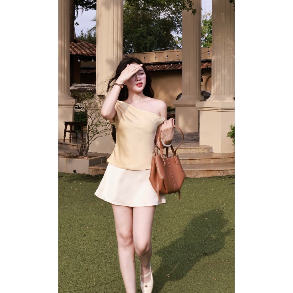 LYC FASHION - Áo Lụa Lệch Vai Hàn Châu | BigBuy360 - bigbuy360.vn