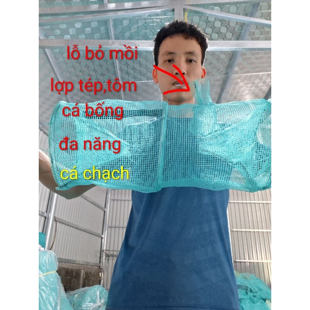 lợp đặt cá chạch đa năng,chạch gai,chạch đồng 3 vành 2 hom sợi lưới mắt 4 ly cứng