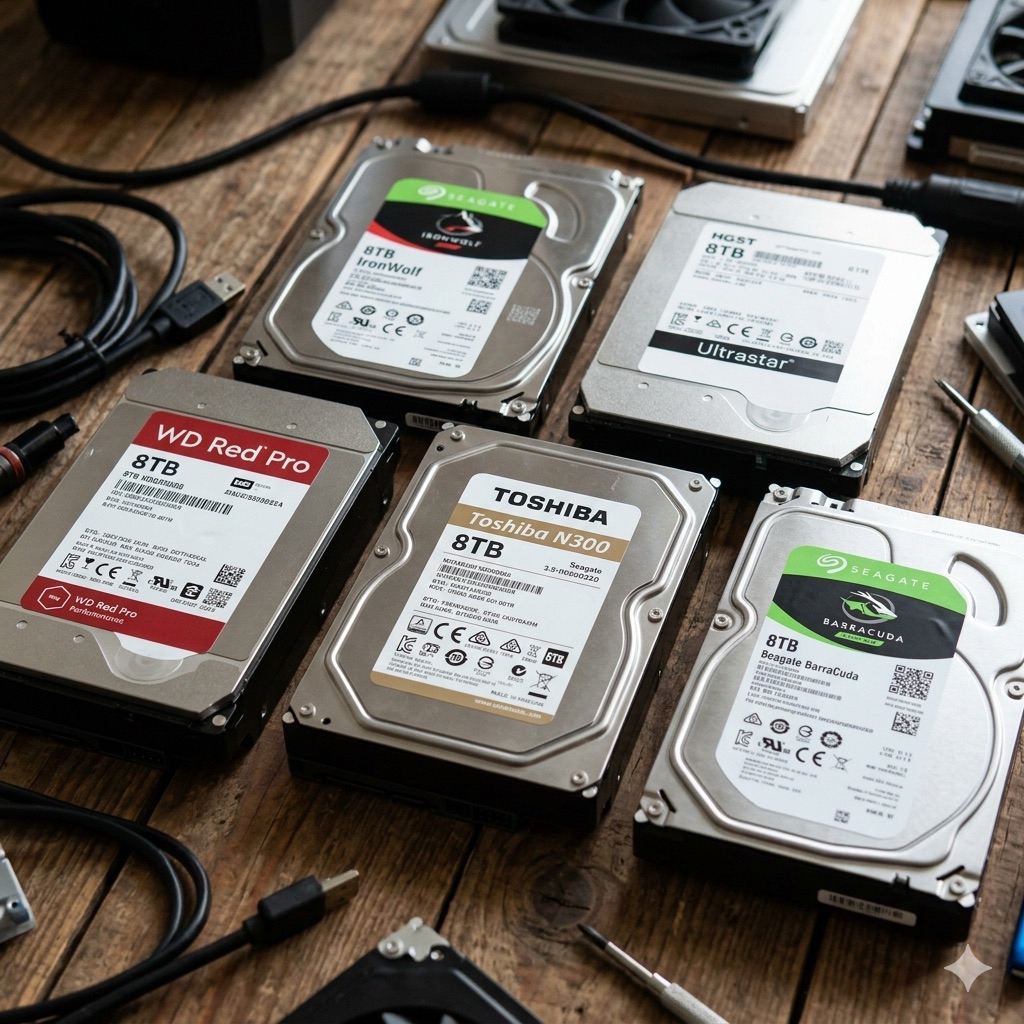 Ổ cứng HDD 8TB Cũ sức khoẻ 100% [Tặng kèm cáp SATA]