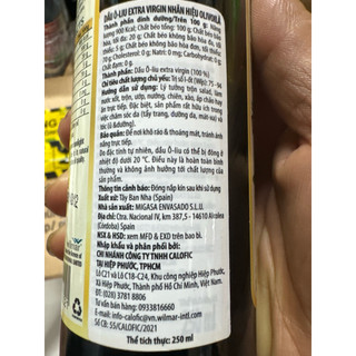 Dầu Olive Extra Virgin Olivoila 250ml.