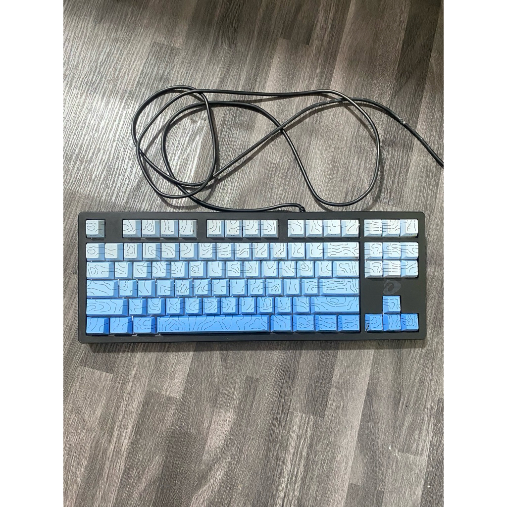 Bàn phím cơ Gaming DAREU EK87 V2 WHITE BLUE màu loang ( PBT Double Shot OEM profile)