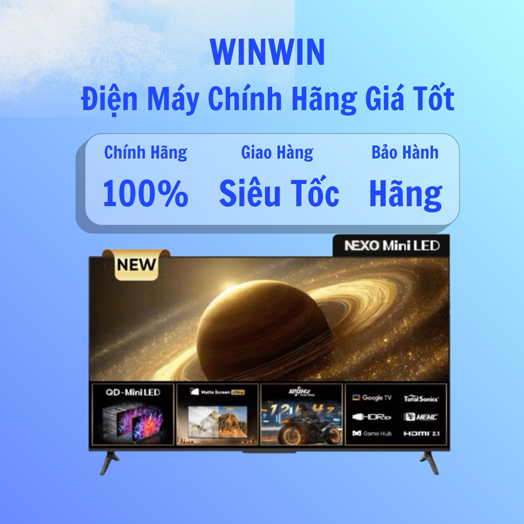 Google Tivi QD-MiniLED 4K Coocaa 55 Inch 55V75 - Giá tốt