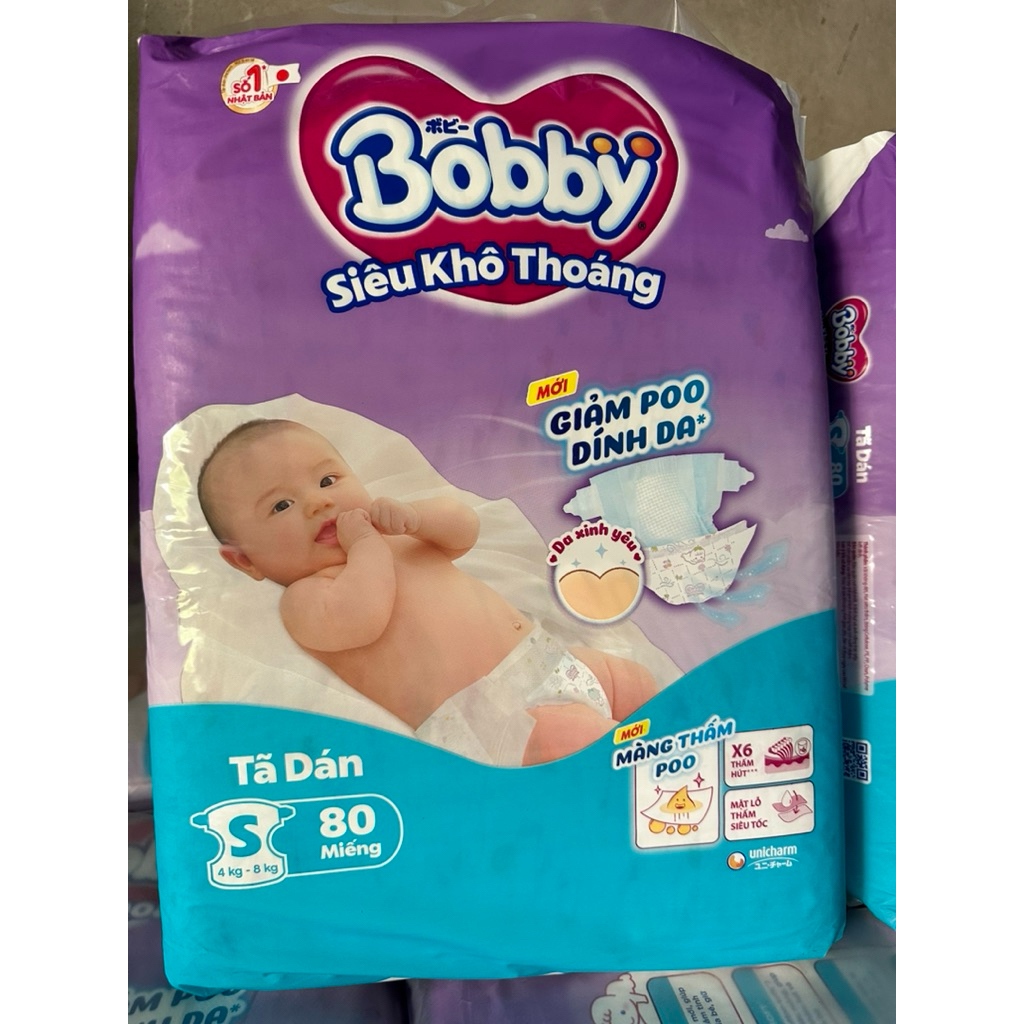 Tã dán Bobby Super Jumbo S80/M76