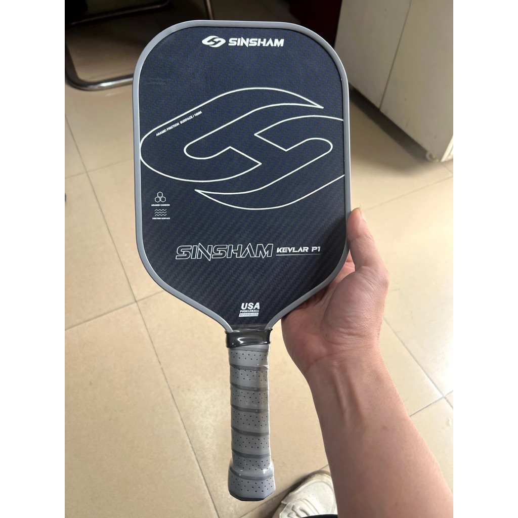Vợt Pickleball SINSHAM KEVLAR P1 Vợt Pickleball Dày 16MM sợi KEVLAR mặt nhám siêu nhẹ siêu bền