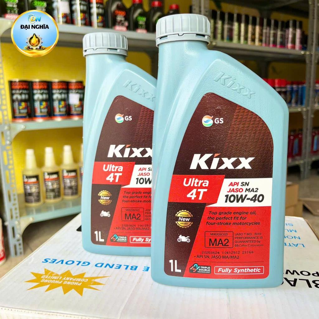 Nhớt KIXX Xe Số 10w40 1L Tổng Hợp Hoàn Toàn 10W40 Chính Hãng Nhập Khẩu Hàn Quốc Cho Xe Máy