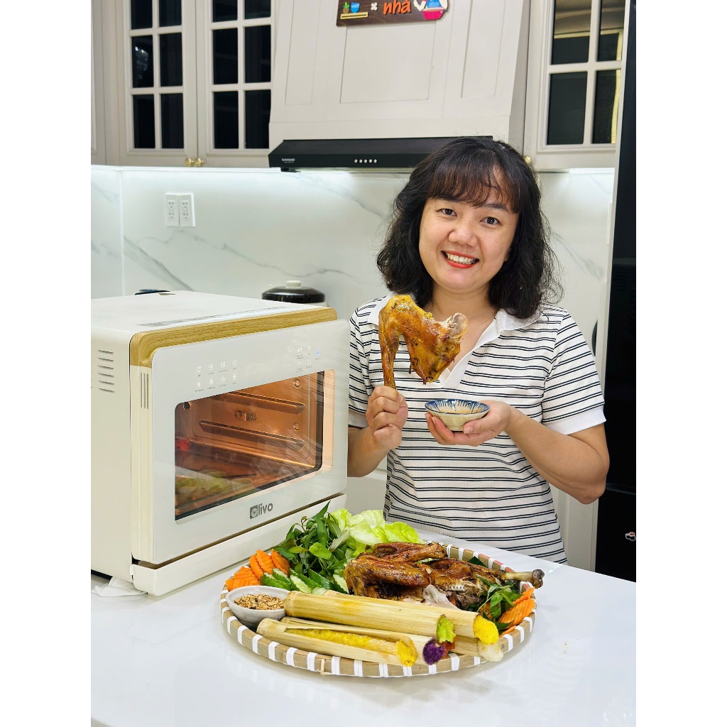 Nồi Chiên Hơi Nước OLIVO SF20 PRO Dung Tích 20L, 70 Chức Năng Bảo Hành Chính Hãng 24 Tháng