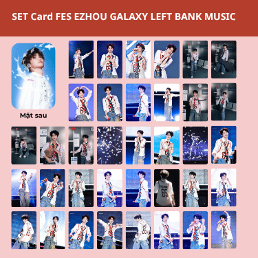 Set card ảnh Ziyu Tử Du fes EZHOU GALAXY LEFT BANK MUSIC bộ hình ảnh lễ hội âm nhạc