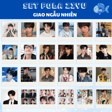 Set 16 card pola ảnh ziyu tử du ngẫu nhiên trang trí