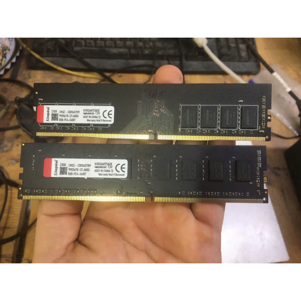 Ram Kingston DDR4 16GB (2x8GB) Bus 2400 dùng cho main chạy ram DDR4
