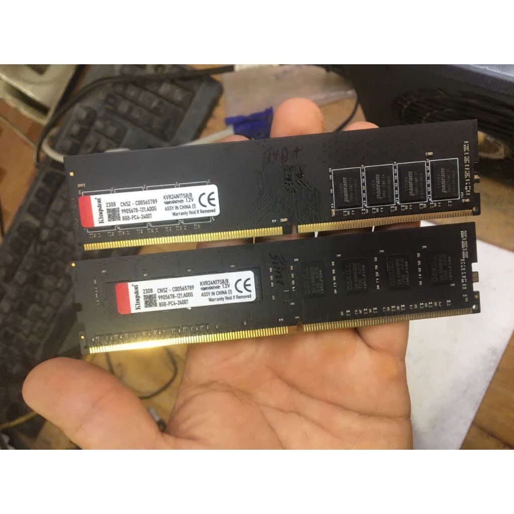 Ram Kingston DDR4 16GB (2x8GB) Bus 2400 chính hãng dùng cho main chạy ram DDR4