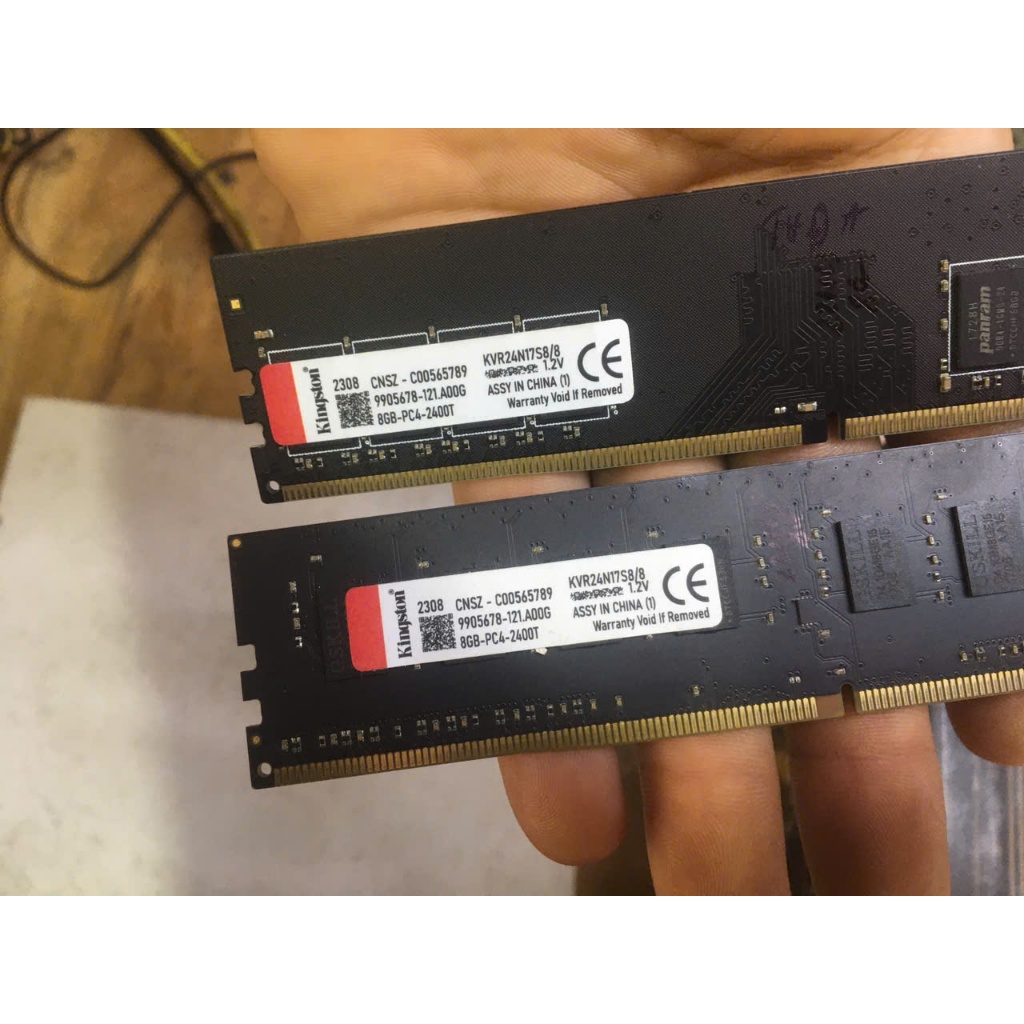 Ram Kingston DDR4 16GB (2x8GB) Bus 2400 hàng chính hãng dùng cho main chạy ram DDR4