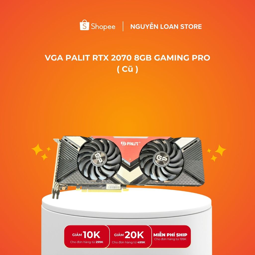 VGA PALIT RTX 2070 8GB GAMING PRO - CŨ