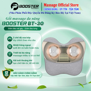 Gối massage lưng cổ vai gáy Booster Boluojun BT-30 Sử dụng pin sạc