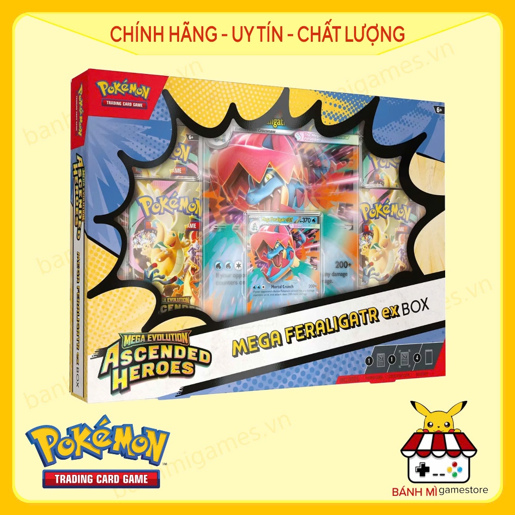 Pokemon TCG: Mega Evolution - Ascended Heroes Mega Feraligatr Ex Box