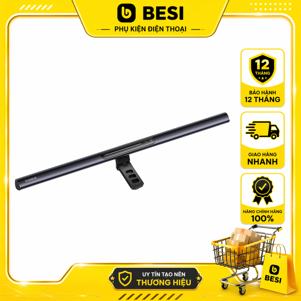 Đèn Màn Hình Baseus i-wok3 | Gắn Nam Châm, Tiết Kiệm Không Gian, Cảm Ứng