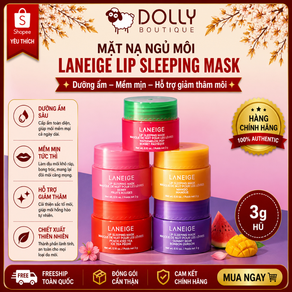 Mặt nạ ngủ cho môi Laneige Lip Sleeping Mask mini size 3gr | BigBuy360 - bigbuy360.vn