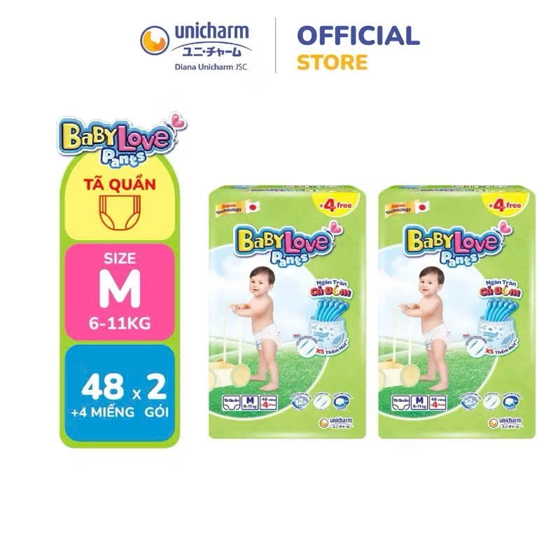 Tã Quần BABYLOVE ĐỦ SIZE - SP CTY DIANA UNICHARM