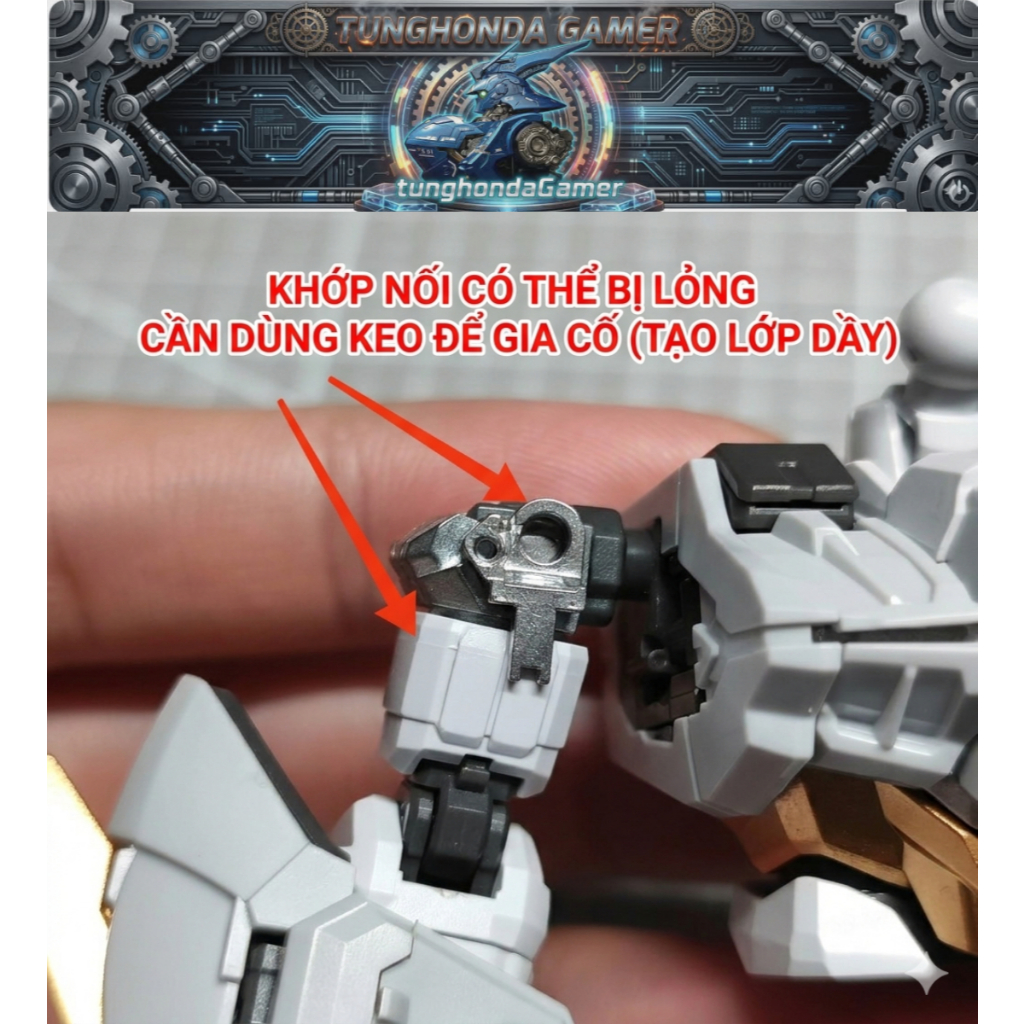 bộ phận mô hình part kim loại khớp vai J86 MGSD wing ban.dai phụ kiện | tunghondaGamer