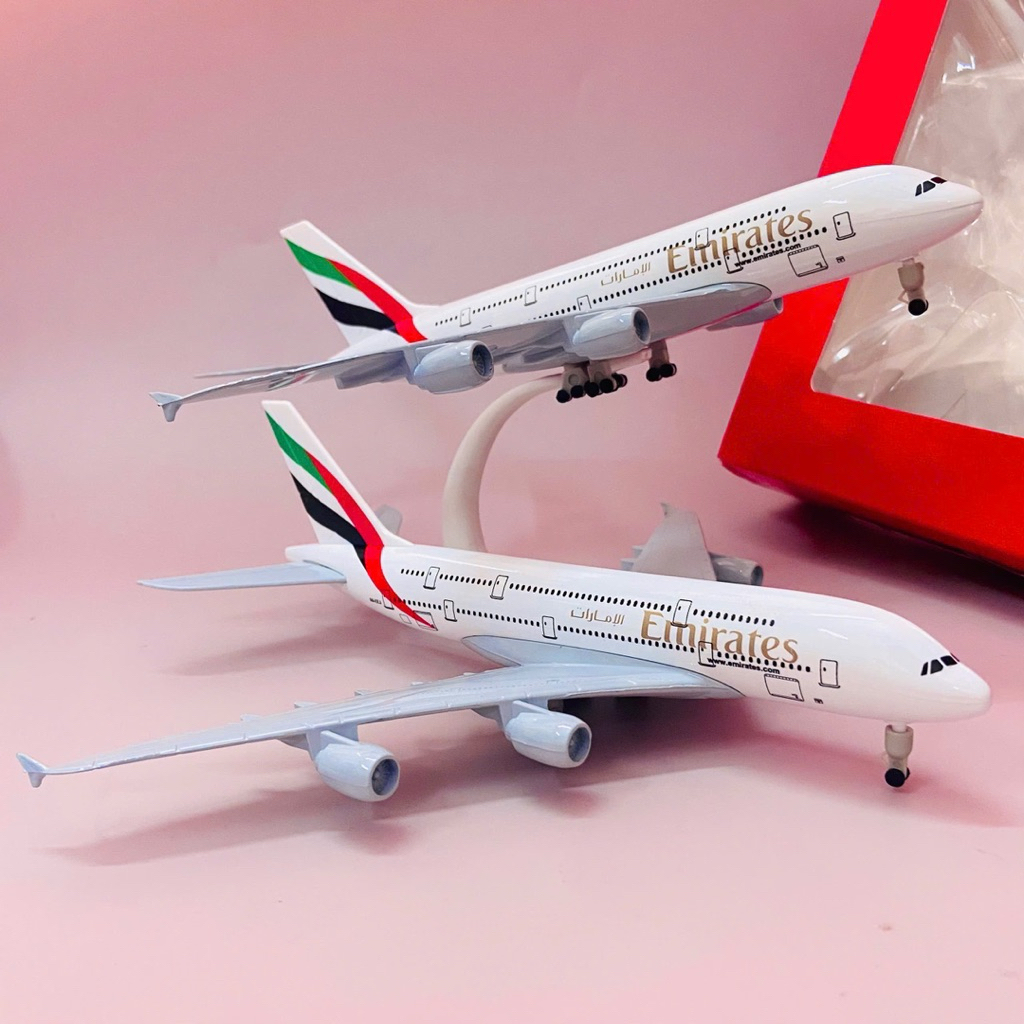 Máy Bay Emirates Airlines Airbus A380 Tỉ Lệ 1:400 20CM | Quà Tặng Sưu Tầm Trang Trí