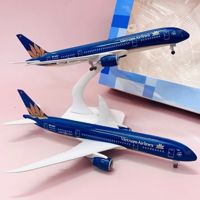 Máy bay hãng hàng không quốc gia Boeing 787-8 Dreamliner tỉ lệ 1:400 fullbox loại 1