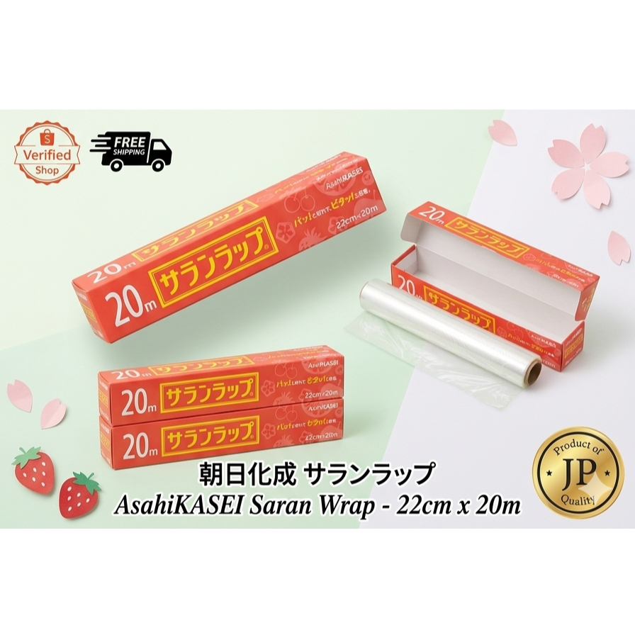 Màng bọc thực phẩm Asahi Kasei Saran Wrap (22cm x 20m) - Chất lượng Nhật Bản vượt trội