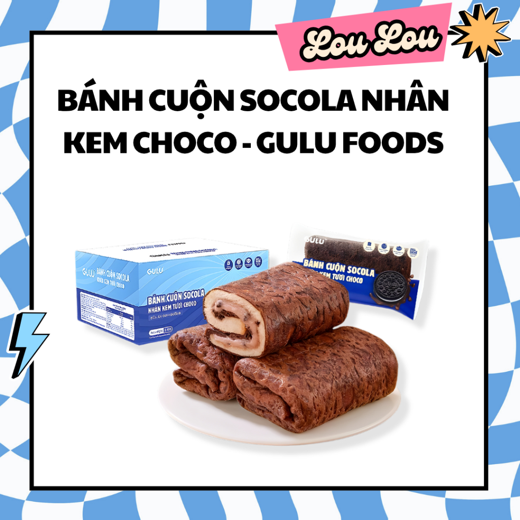 Bánh Cuộn Socola Nhân Kem Tươi Choco - GULU FOODS