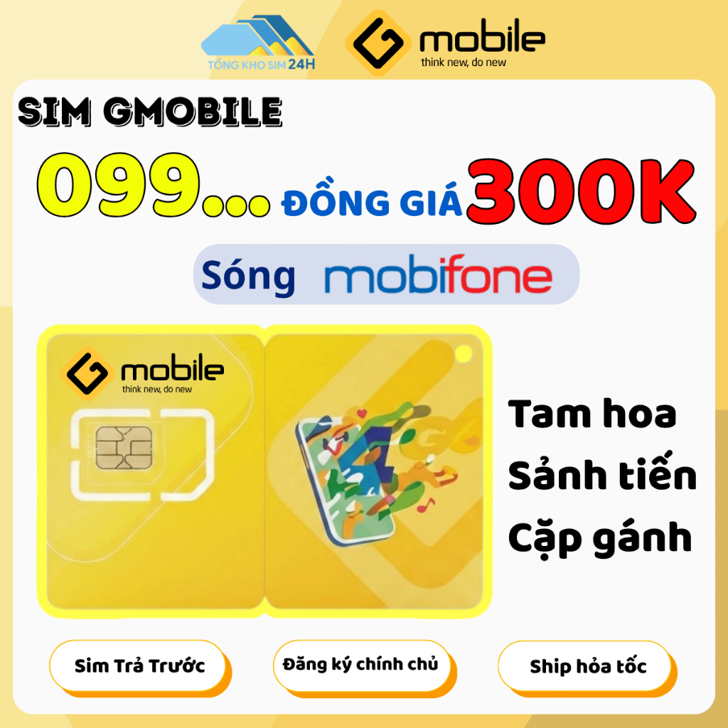 Gmobile Sim Số Đẹp Giá Rẻ Chỉ Từ 300k Đa Dạng Đuôi Số Đẹp Mạng Mạnh Sóng Mobifone