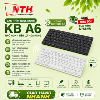 Bàn phím bluetooth mini kb - a6 sử dụng cho thiết bị có bluetooth