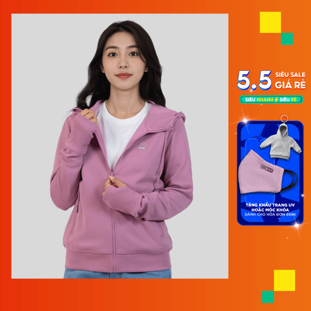 Áo Khoác Vải Chống UV Nữ Couple TX Anti UV Original Form Regular WOK 2064 | BigBuy360 - bigbuy360.vn