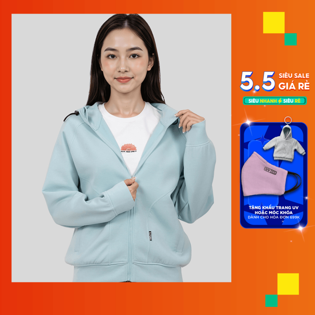 [MỚI VỀ] Áo Khoác Chống Nắng Nữ Couple TX Airlayer Thun Double Face Ver 2.0 Raglan Form Relax WOK 2066 | BigBuy360 - bigbuy360.vn