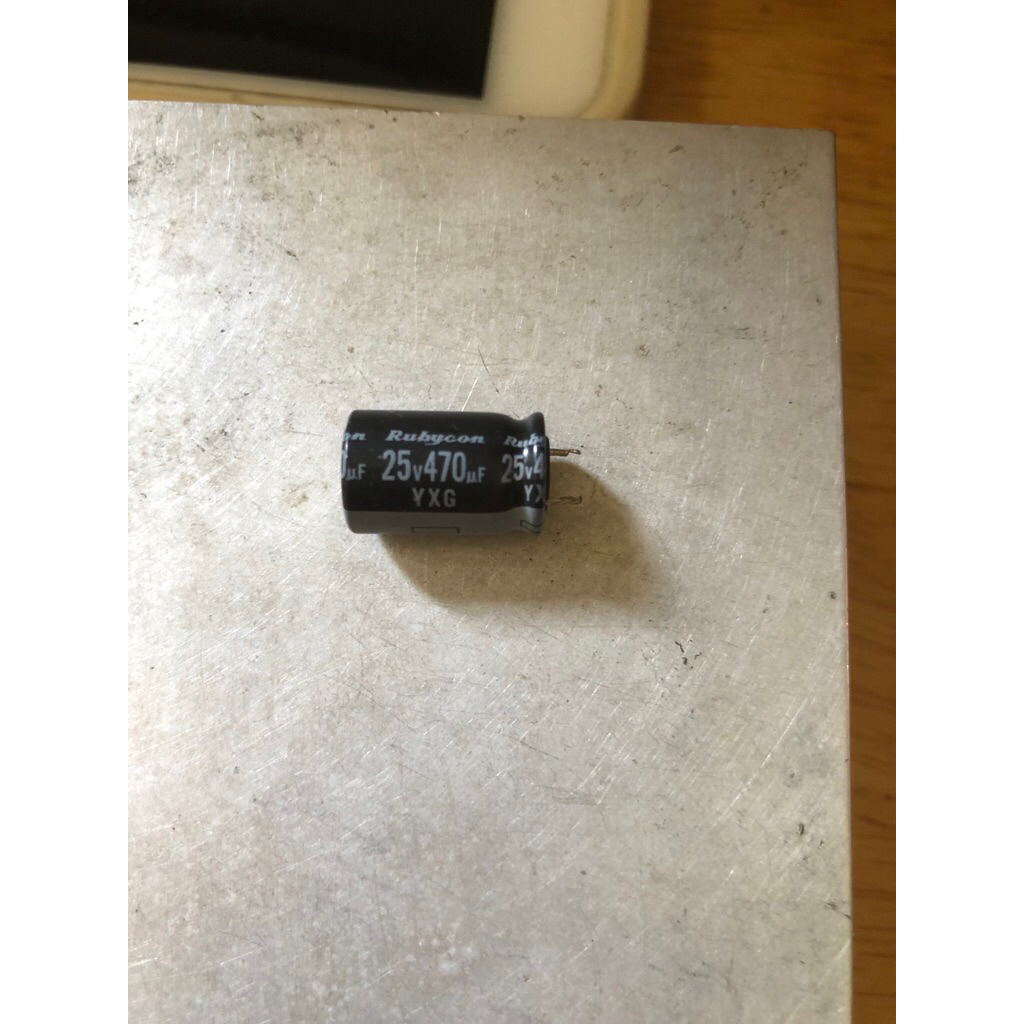 (1 con) 10x16 Tụ Rubycon 25V 470uF 25V470uf chân ngắn