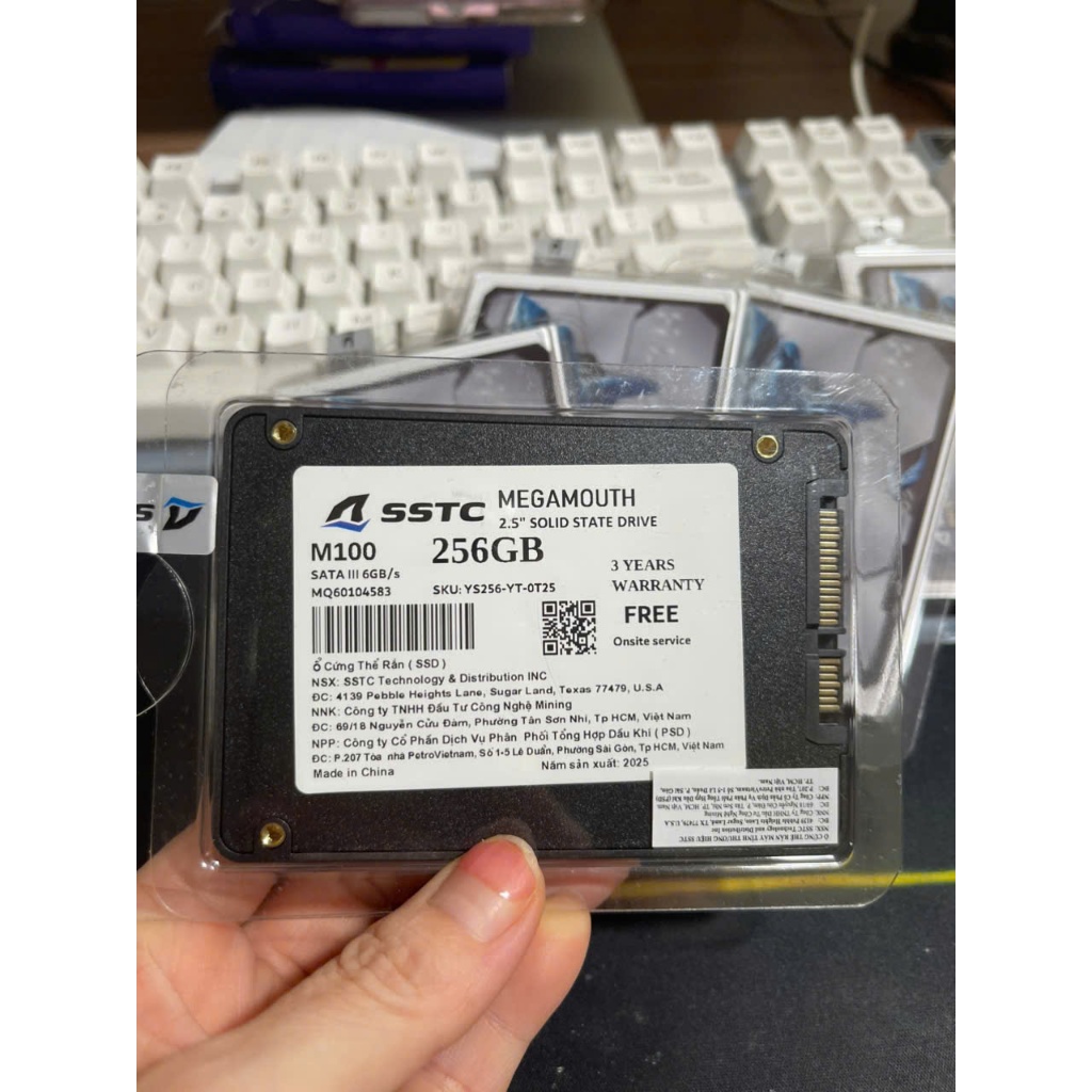SSD SATA  256G NEW SSTC 2.5 (BH 36 THÁNG)