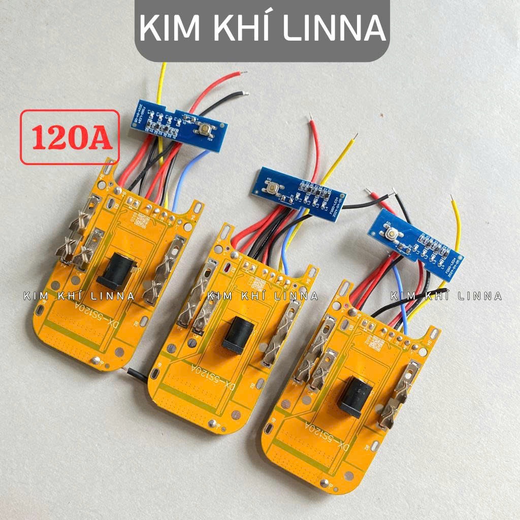 Mạch Pin Makita 4S 5S 120a 18v - 21v 3 Fet lớn tải cao cho máy công cụ dung cho pin 18650 chân pin p