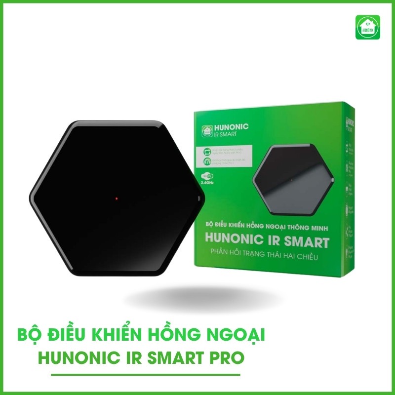 Bộ điều khiển hồng ngoại wifi Hunonic IR Smart/ IR Smart Pro, điều khiển Tivi, Điều Hoà qua điện tho