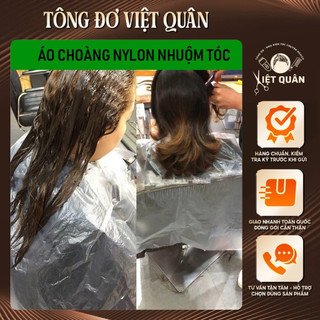 Túi 200 Áo Choàng Nilon Dùng Một Lần 60x90cm Chống Thấm Nước, Hạn Chế Bám Thuốc Nhuộm Dành Cho Salon Tóc Barber