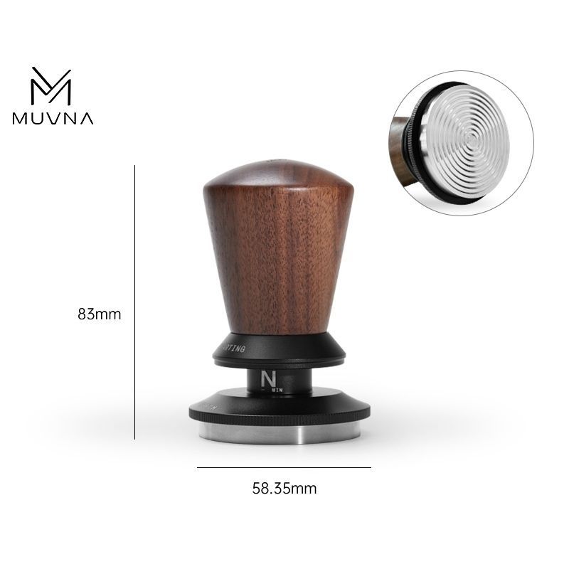 Tamper Nén Cà Phê Điều Chỉnh Độ Sâu MUVNA Size 58mm, 53mm, 51mm | Infinitely Adjustable