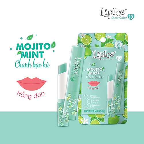 Son dưỡng có màu LipIce Sheer Color Mojito Mint - Hồng Đào
