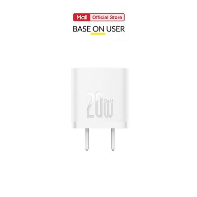 (Màu ngẫu nhiên) Củ sạc nhanh PD20W Baseus GaN5 - 1 Cổng TypeC , chân dẹt
