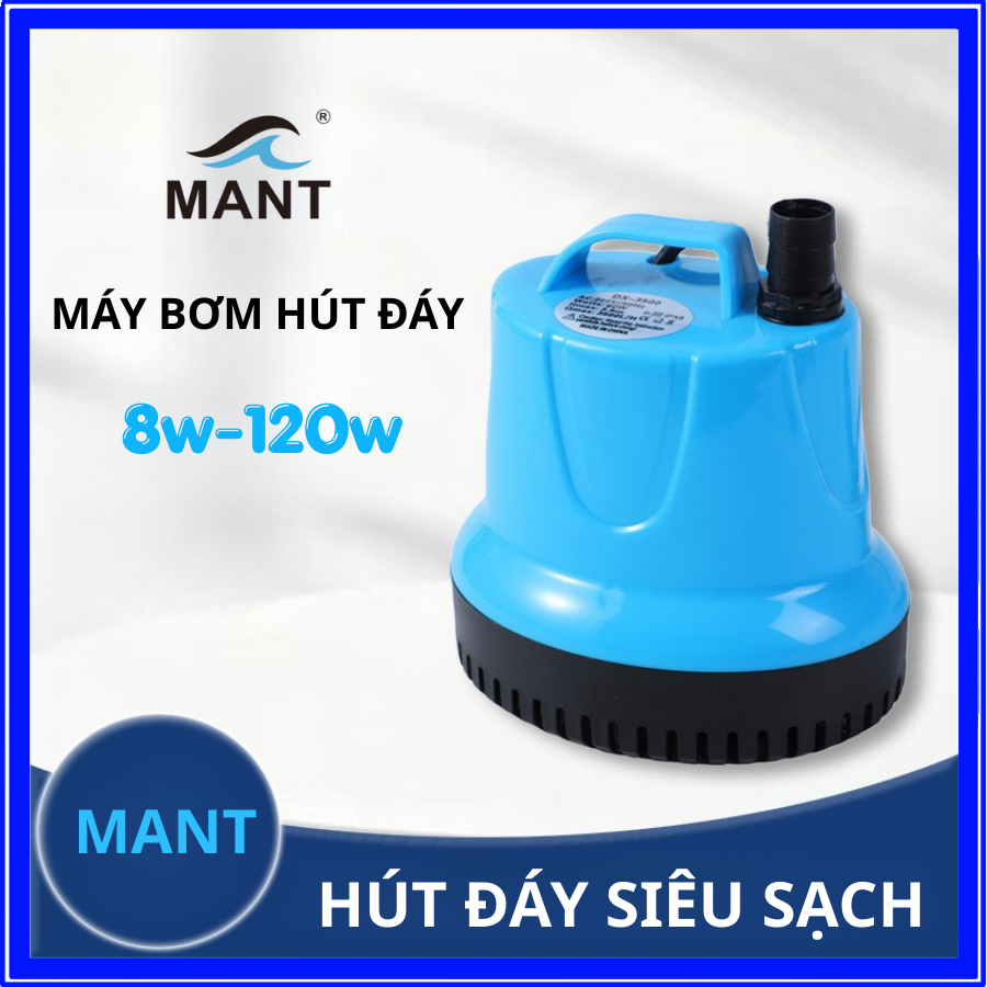 Máy Bơm Hút Cặn MANT MT-150, Bơm Hút Đáy Cho Bể Cá Công Suất 8w-80w, Lực Hút Siêu Khỏe, 360 Độ