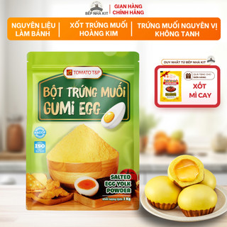 Bột Trứng Muối Gumi Egg Tomato T&P Gói 1Kg Làm Bánh Bao Kim Sa Trứng Chảy, Sốt Trứng Muối Hoàng Kim