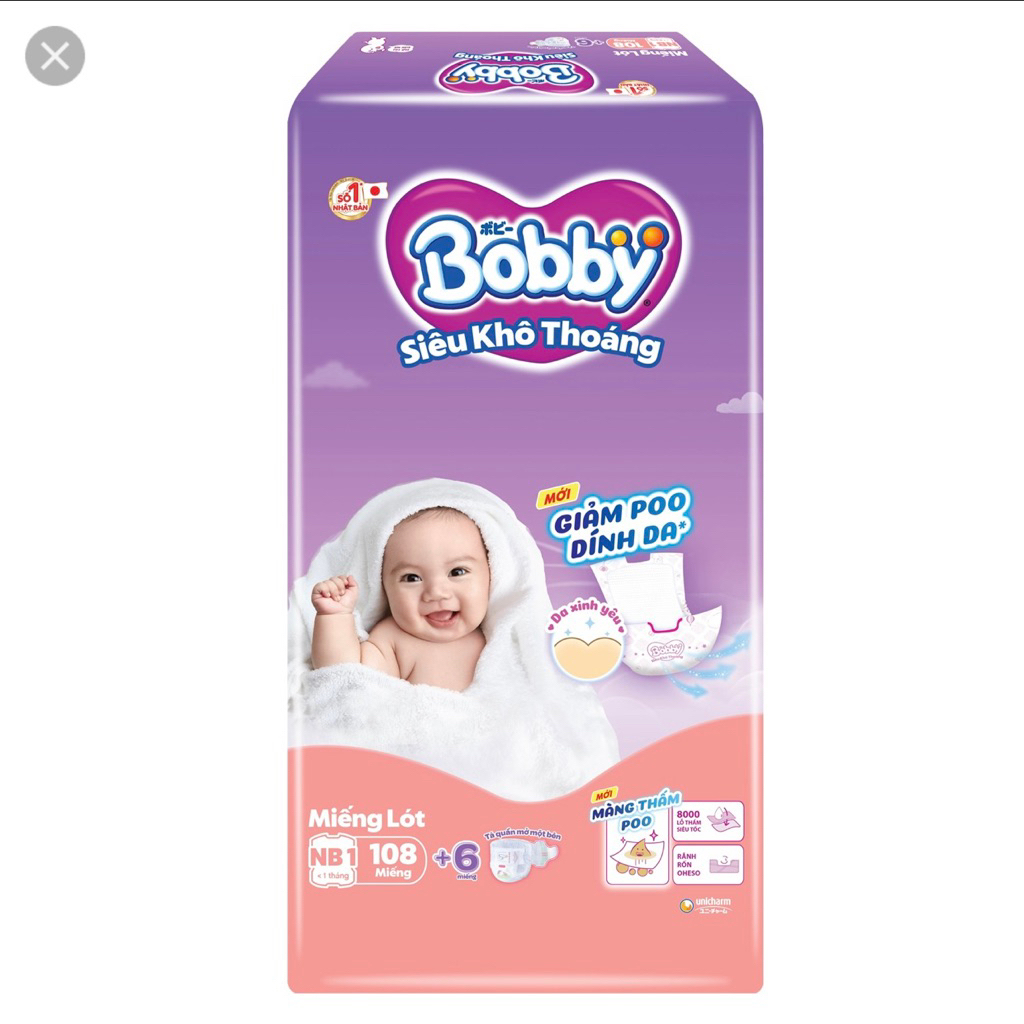 Miếng lót bobby nb108+6, nb64+4